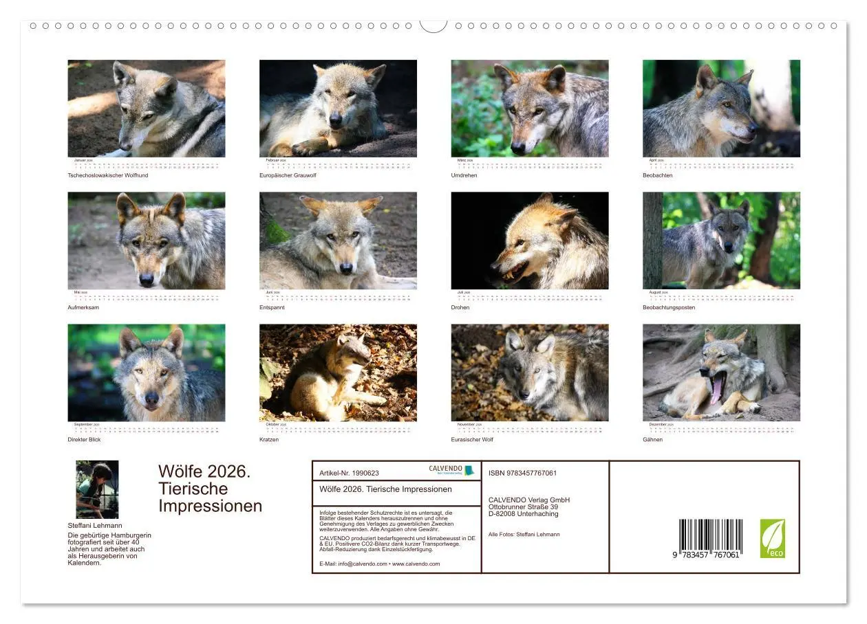 Bild: 9783457767061 | Wölfe 2026. Tierische Impressionen (hochwertiger Premium...