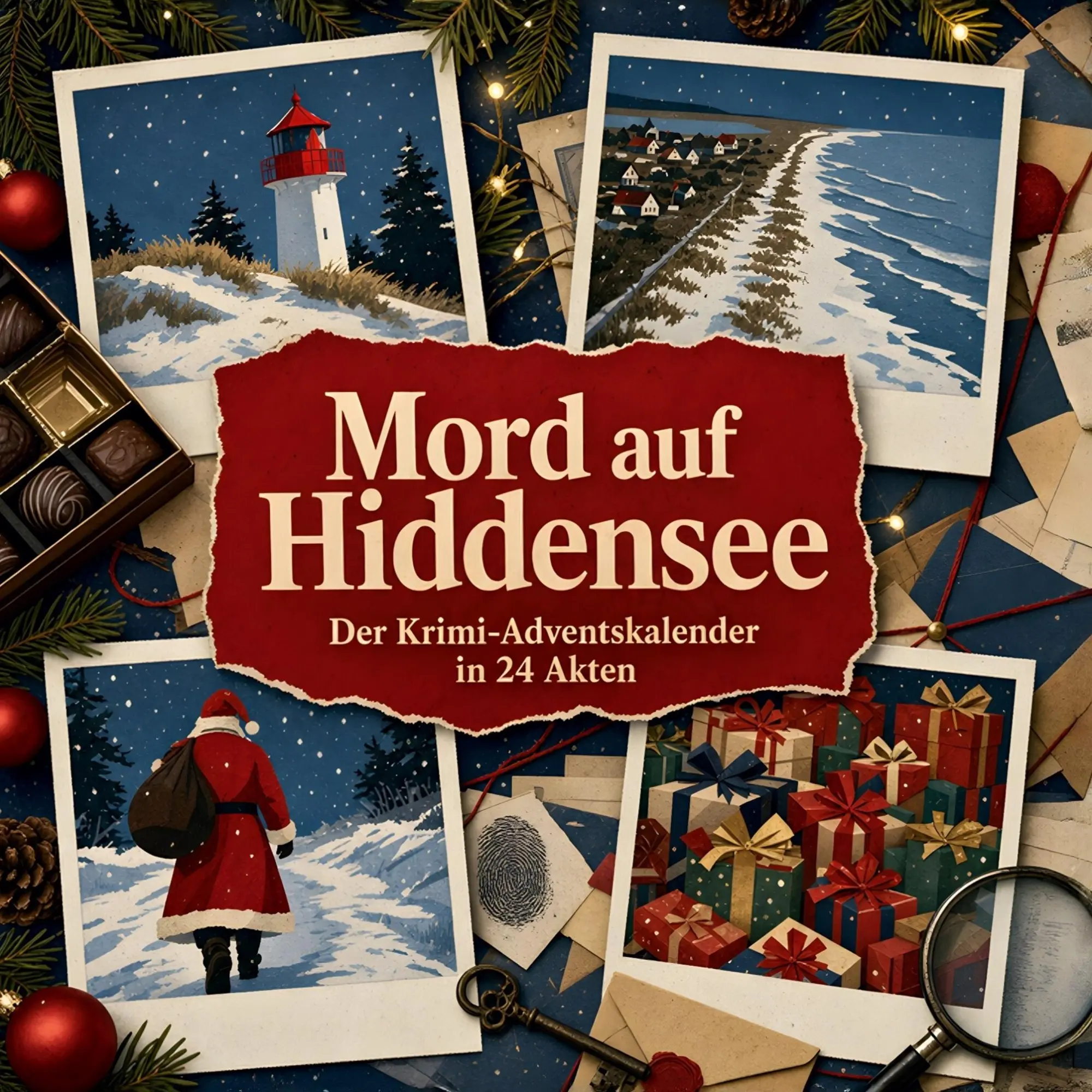 Cover: 9783696117061 | Mord auf Hiddensee | Der Krimi-Adventskalender in 24 Akten | Buch