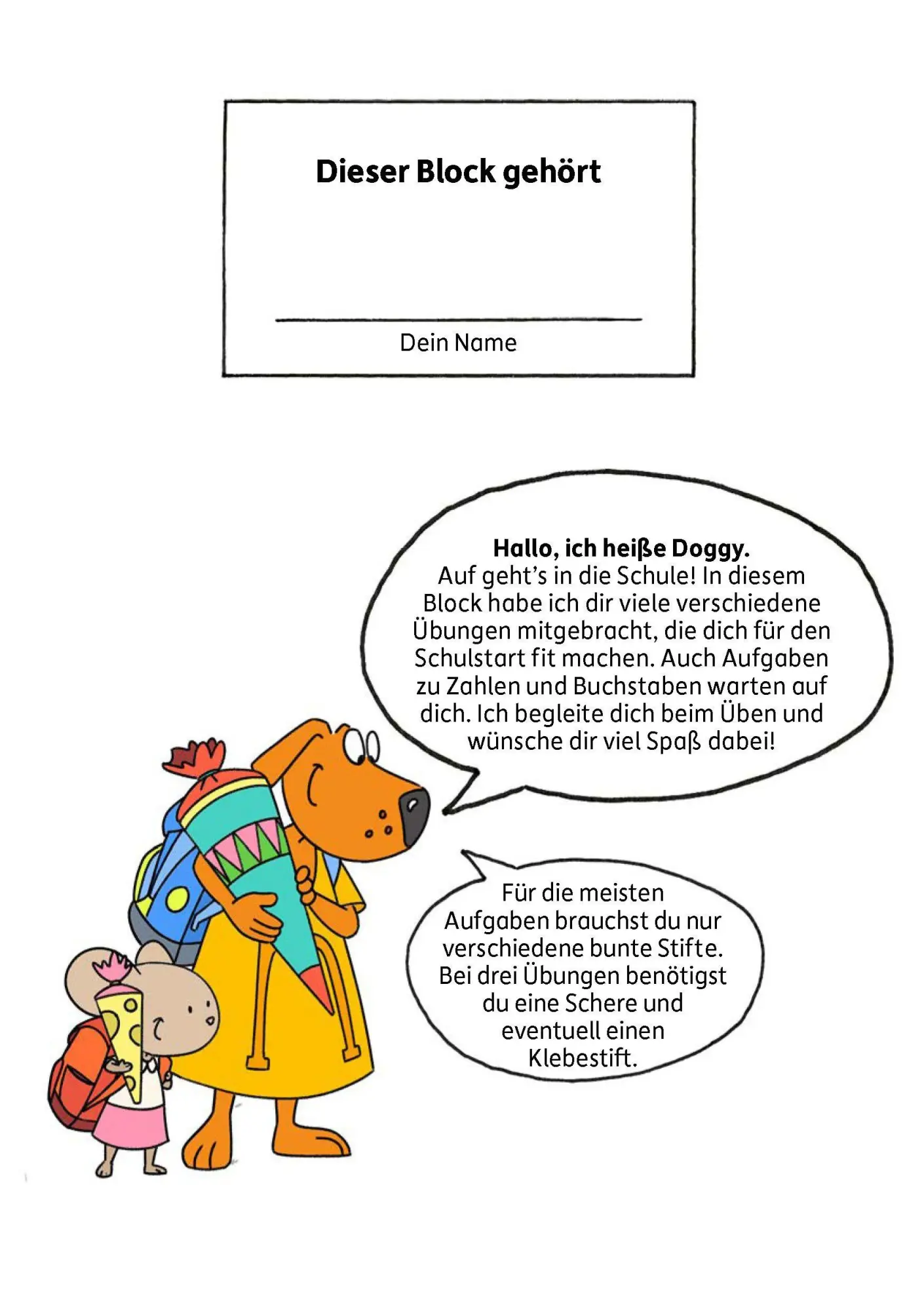 Bild: 9783881007061 | Schulstart-Block ab 6 Jahre - Kunterbunte Übungen zum Schulanfang