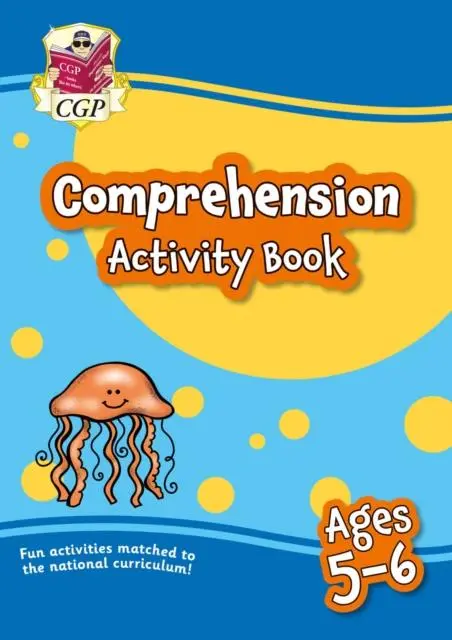 Cover: 9781789087161 | English Comprehension Activity Book for Ages 5-6 (Year 1) | Cgp Books