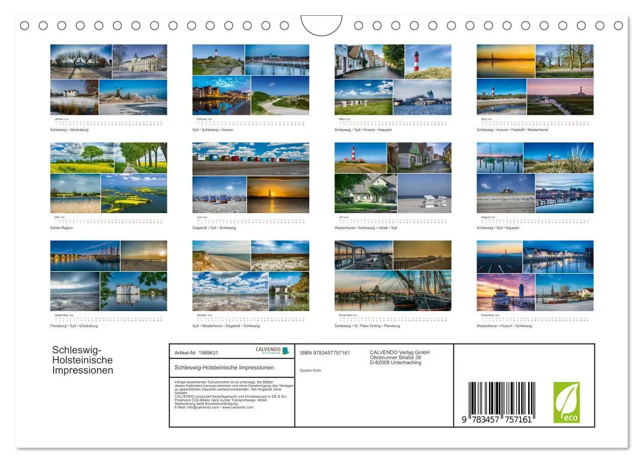 Bild: 9783457757161 | Schleswig-Holsteinische Impressionen (Wandkalender 2026 DIN A4...
