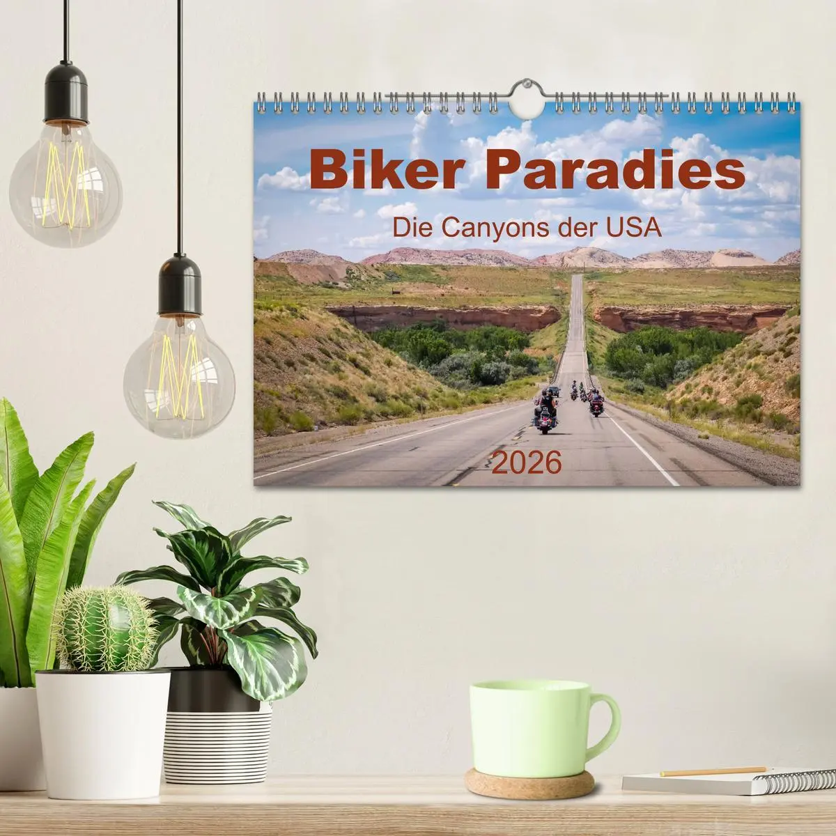 Bild: 9783457997161 | Biker Paradies - Die Canyons der USA (Wandkalender 2026 DIN A4...