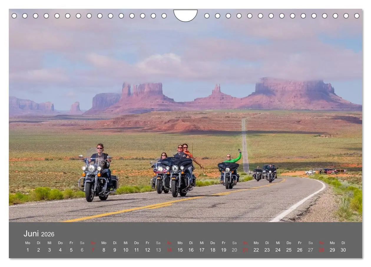 Bild: 9783457997161 | Biker Paradies - Die Canyons der USA (Wandkalender 2026 DIN A4...