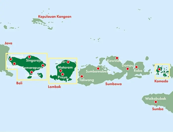 Bild: 9783707917161 | freytag &amp; berndt Straßenkarte Bali - Lombok - Komodo 1:125.000 | 2017
