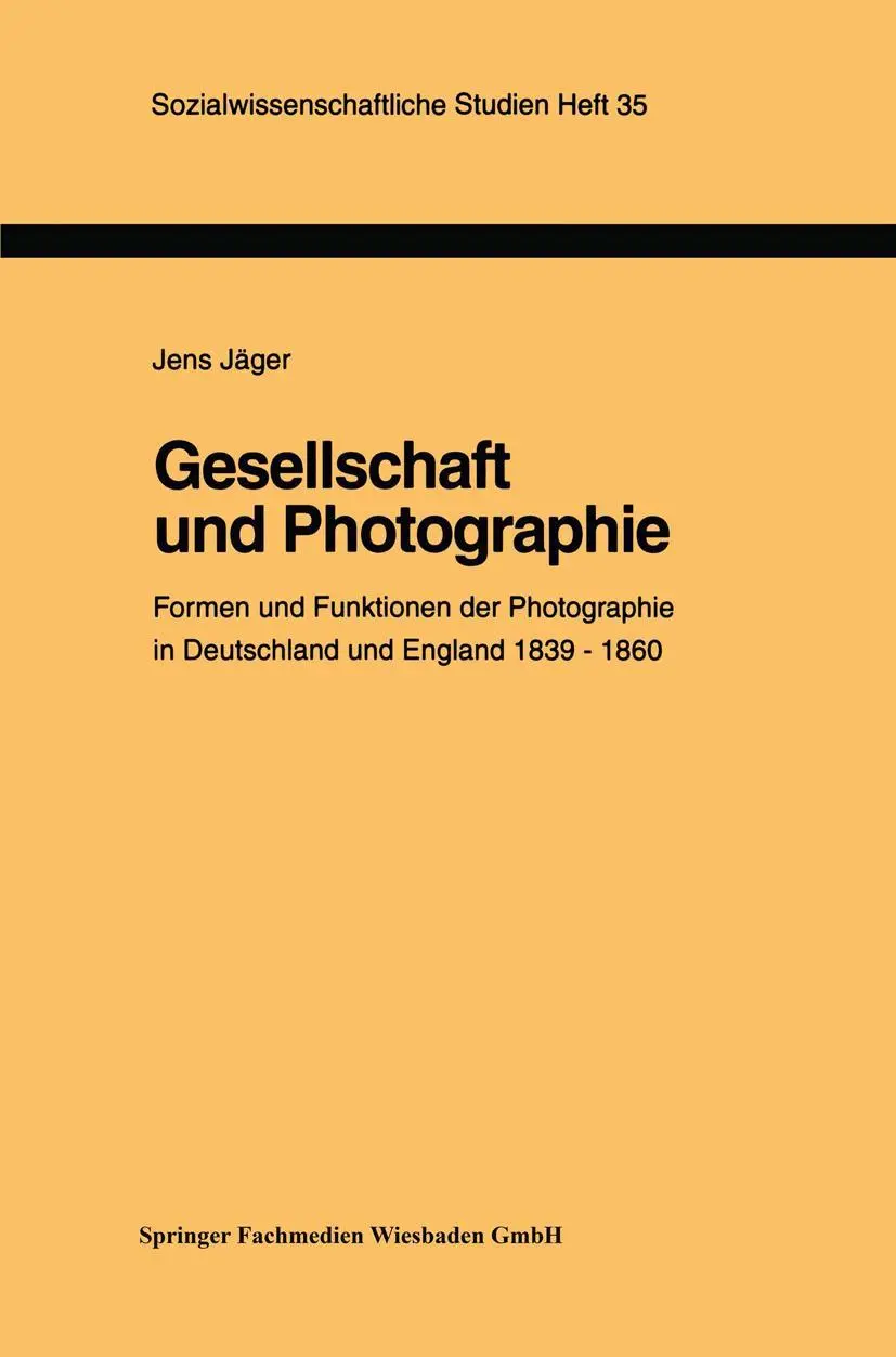 Cover: 9783810017161 | Gesellschaft und Photographie Formen und Funktionen der...