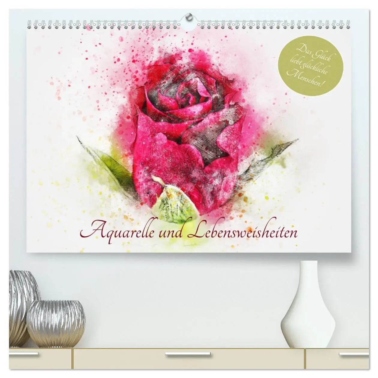 Cover: 9783457677261 | Aquarelle und Lebensweisheiten (hochwertiger Premium Wandkalender...