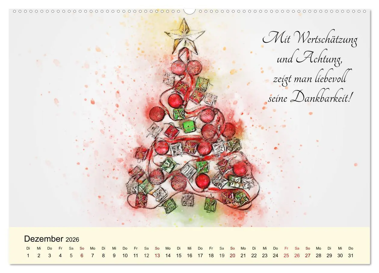 Bild: 9783457677261 | Aquarelle und Lebensweisheiten (hochwertiger Premium Wandkalender...