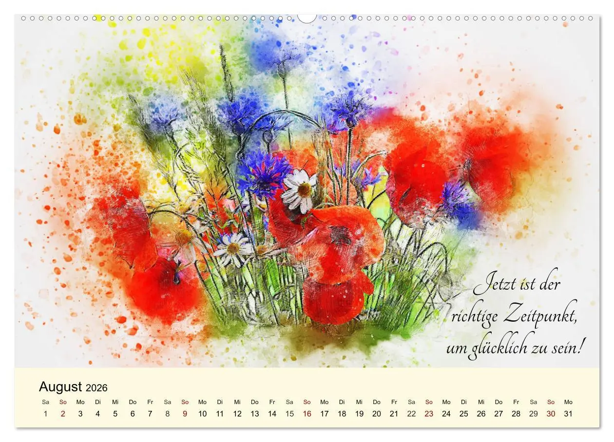 Bild: 9783457677261 | Aquarelle und Lebensweisheiten (hochwertiger Premium Wandkalender...