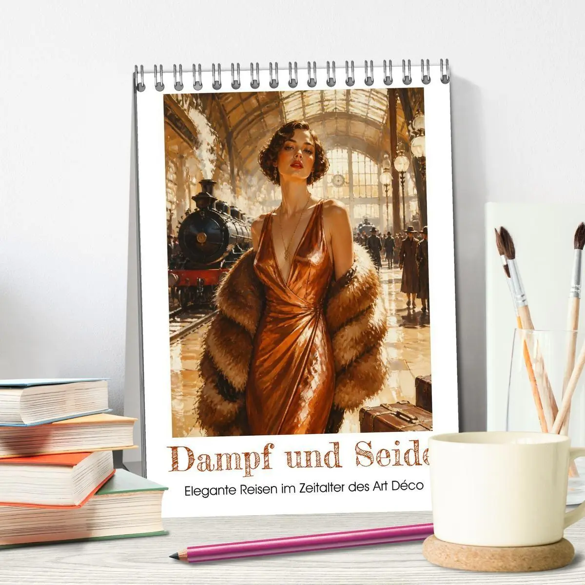 Bild: 9783594127261 | Dampf und Seide (Tischkalender 2027 DIN A5 hoch), CALVENDO...
