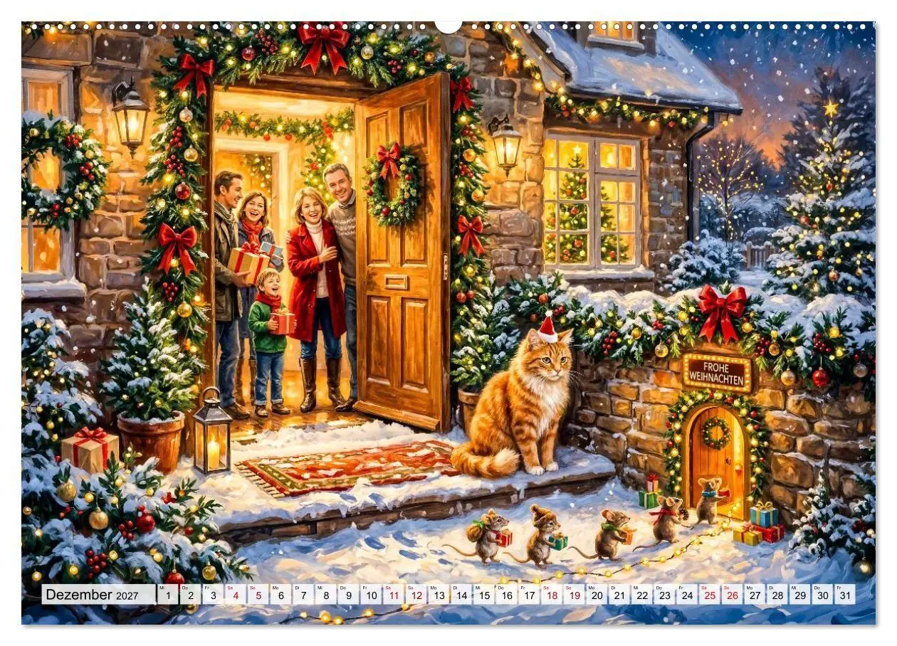 Bild: 9783594367261 | Katze und Mäuse - Humorvolle Tiergeschichten (Wandkalender 2027 DIN...