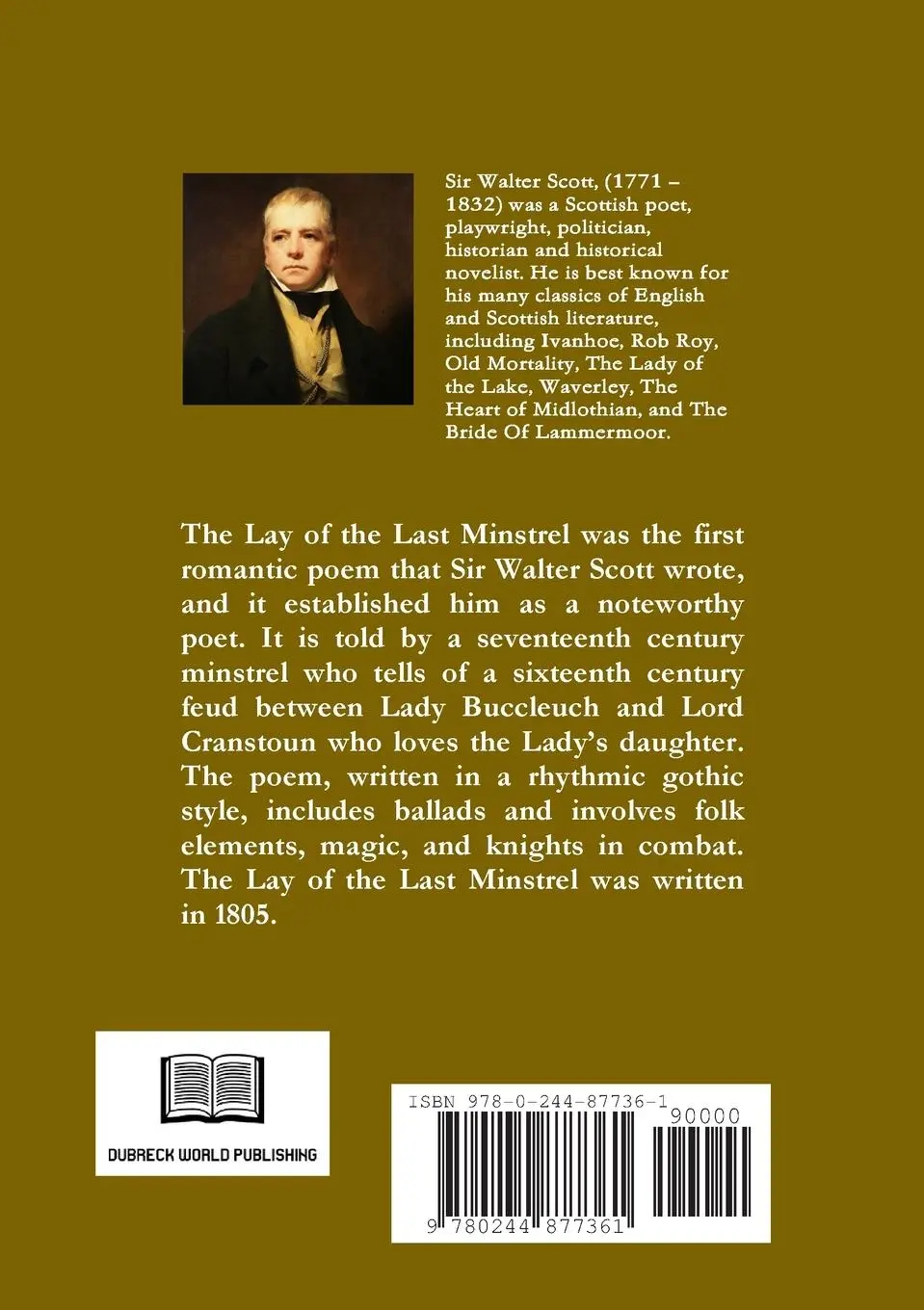 Rückseite: 9780244877361 | The Lay of the Last Minstrel, a Sir Walter Scott Poem | Publishing