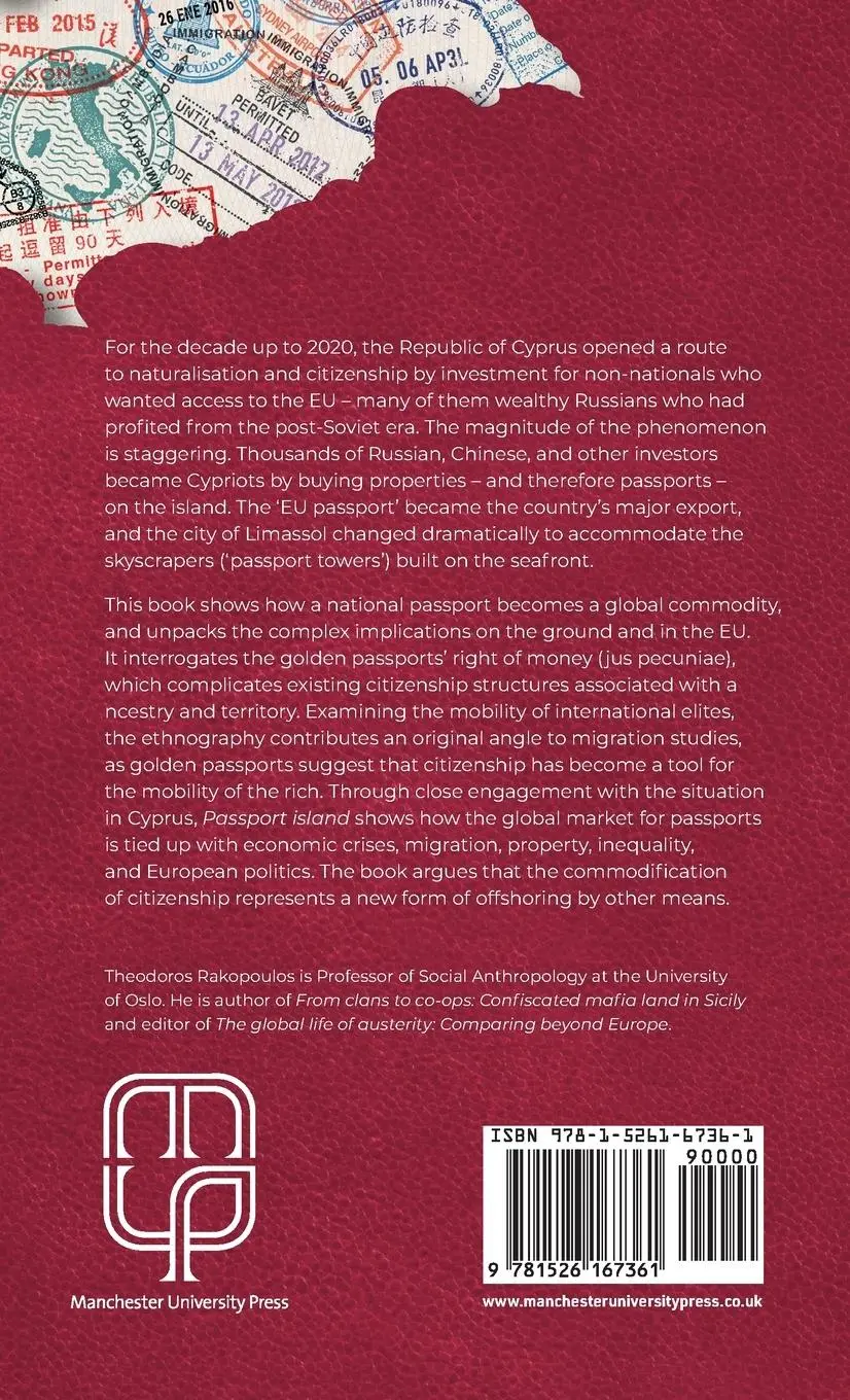 Rückseite: 9781526167361 | Passport island | The market for EU citizenship in Cyprus | Rakopoulos