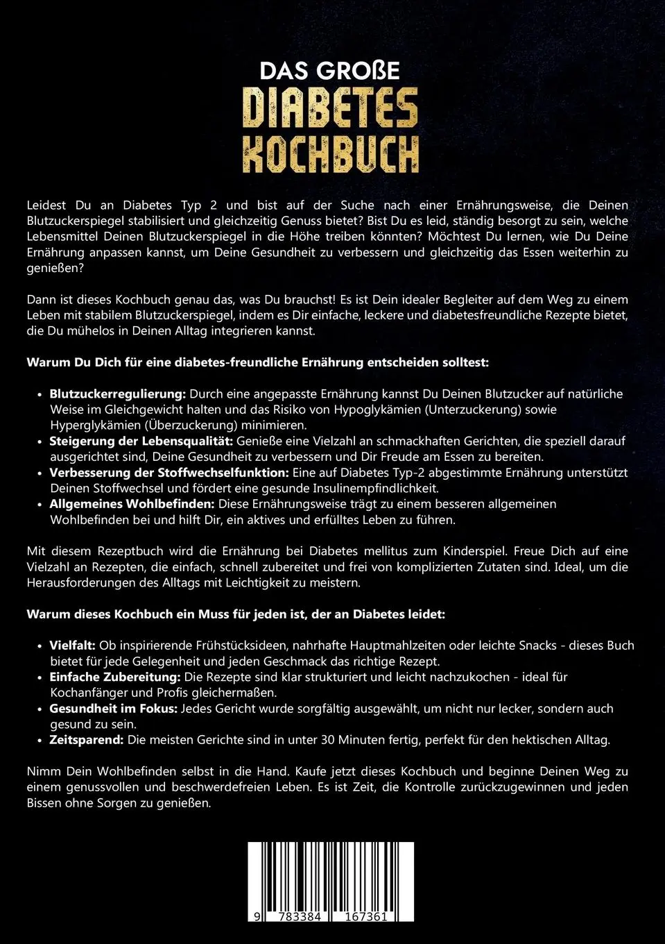 Rückseite: 9783384167361 | Das große Diabetes Kochbuch | Vanessa Zimmermann | Taschenbuch | 2024