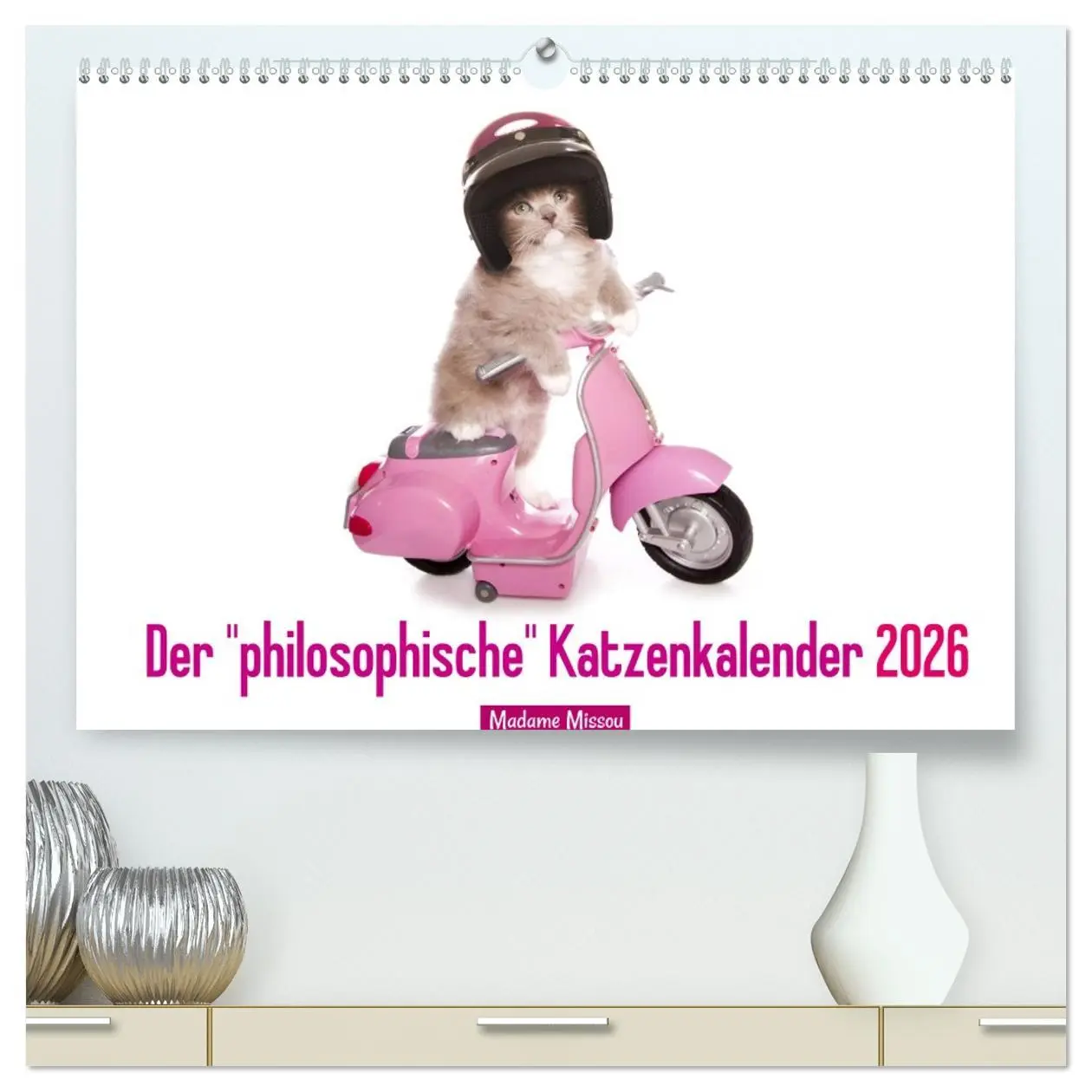 Cover: 9783516067361 | Der "philosophische" Katzenkalender 2026 (hochwertiger Premium...