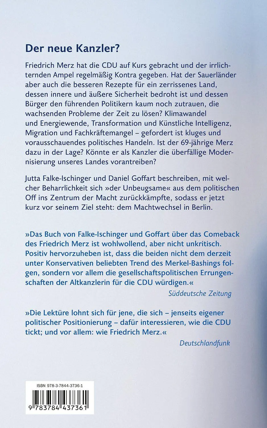 Bild: 9783784437361 | Friedrich Merz | Die Biographie | Jutta Falke-Ischinger (u. a.) | Buch