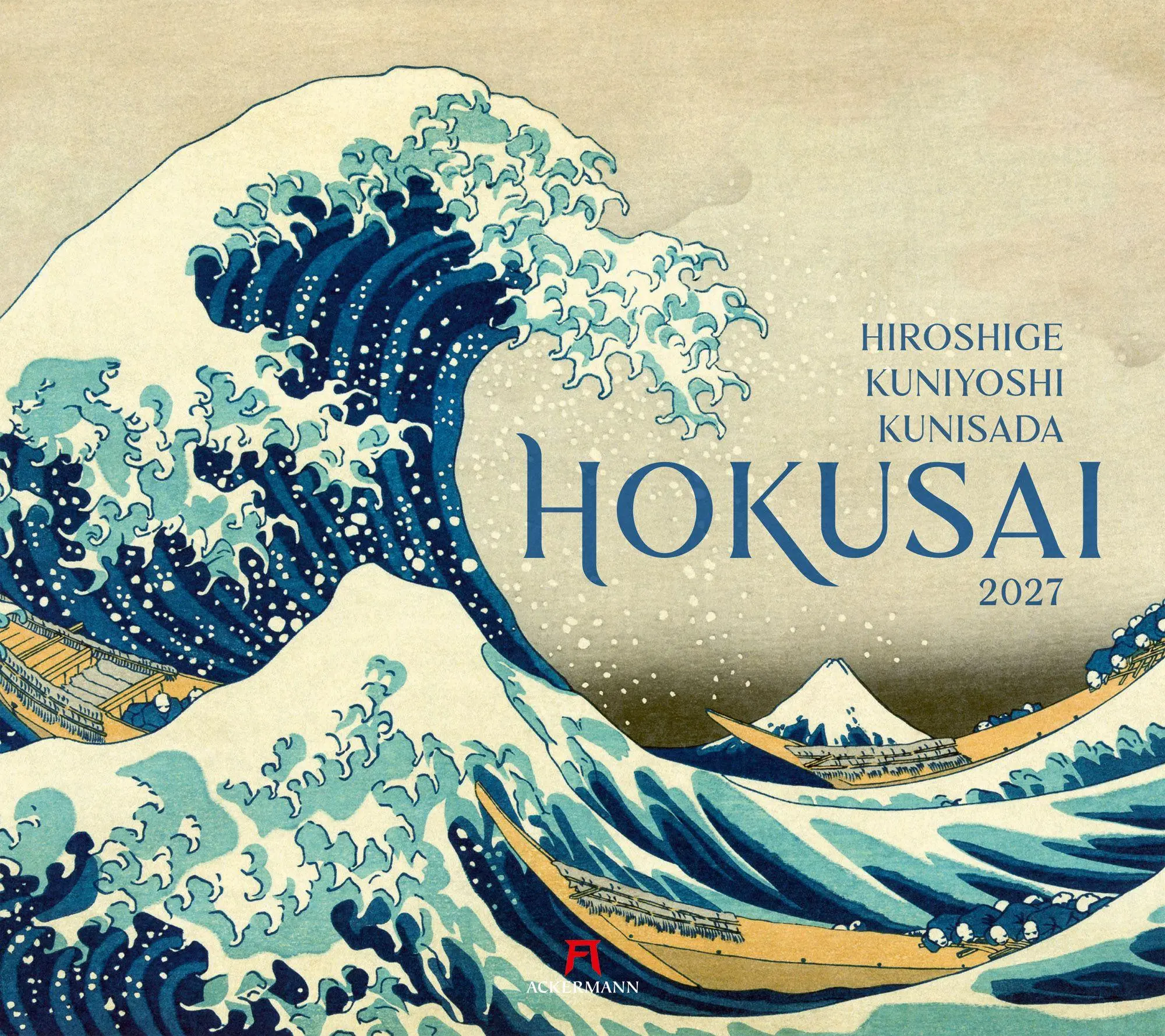 Cover: 9783838437361 | Hokusai Kalender 2027 Hiroshige, Kuniyoshi, Kunisada | Hokusai (u. a.)
