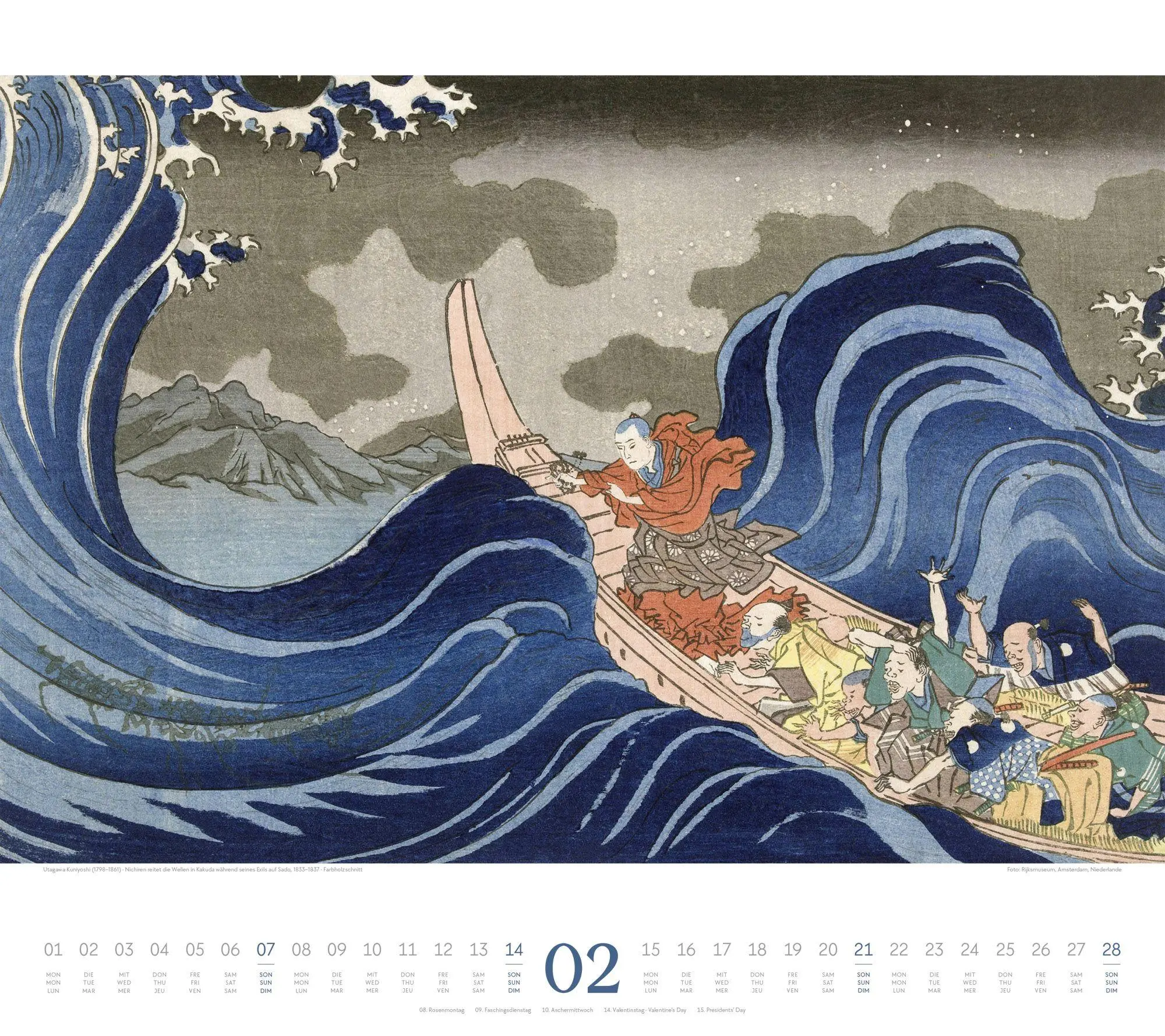 Bild: 9783838437361 | Hokusai Kalender 2027 Hiroshige, Kuniyoshi, Kunisada | Hokusai (u. a.)