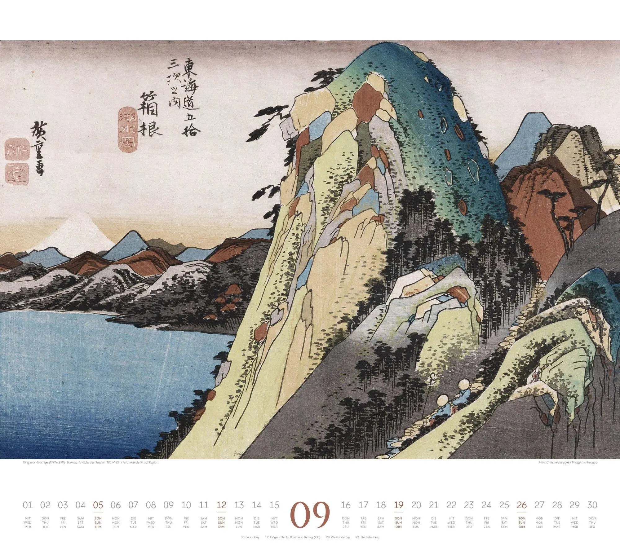 Bild: 9783838437361 | Hokusai Kalender 2027 Hiroshige, Kuniyoshi, Kunisada | Hokusai (u. a.)