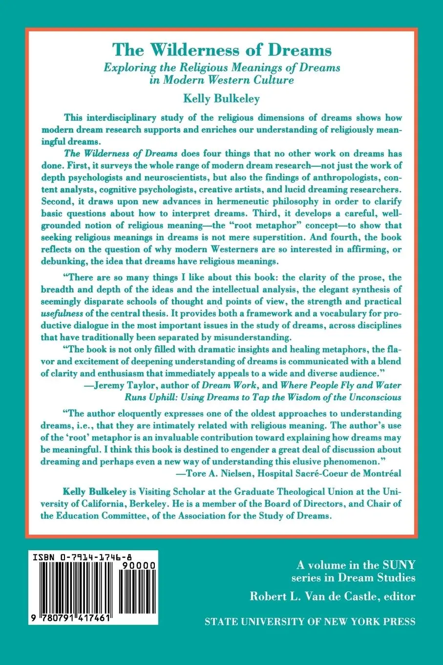 Rückseite: 9780791417461 | The Wilderness of Dreams | Kelly Bulkeley | Taschenbuch | Englisch