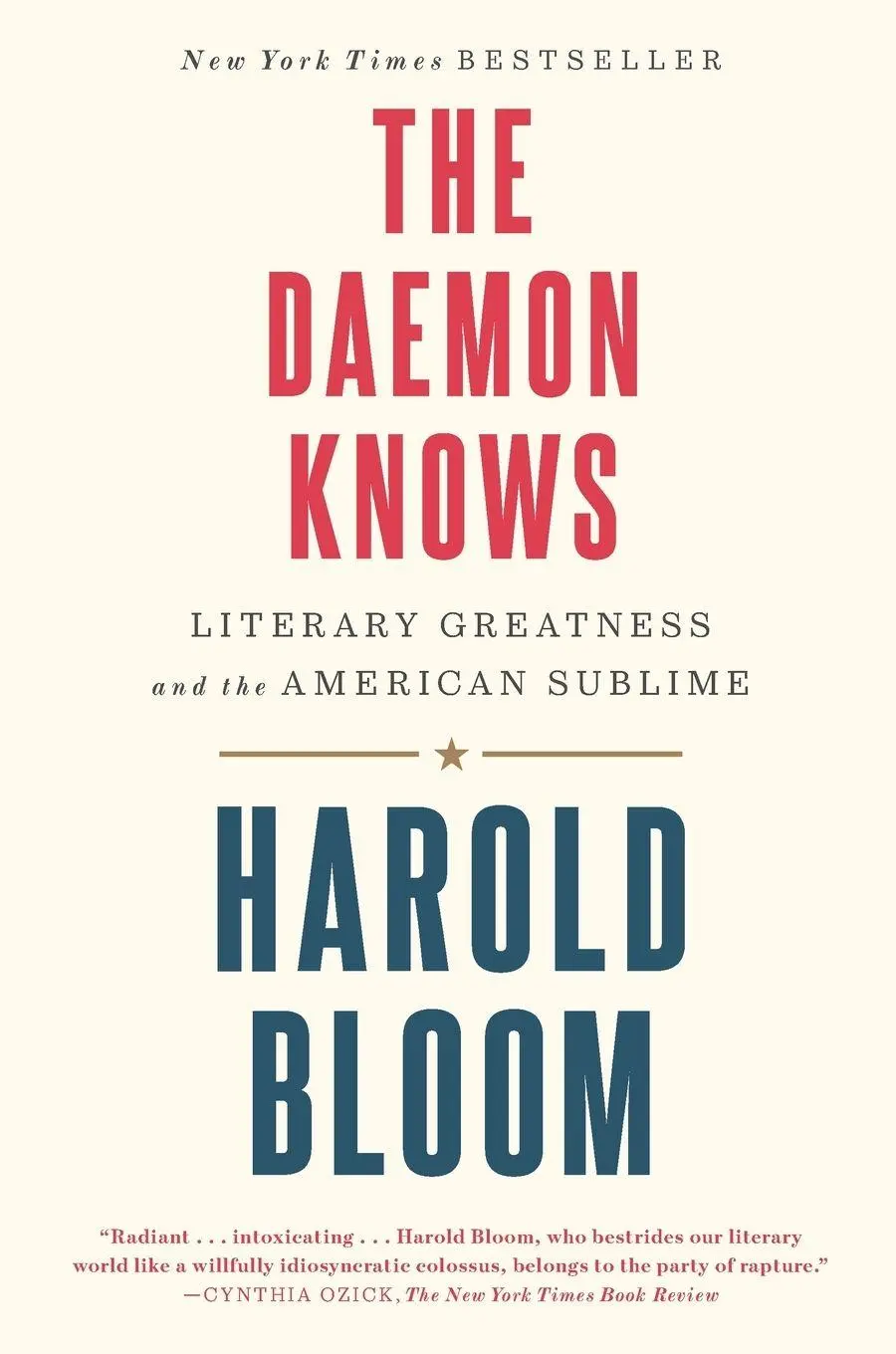 Cover: 9780812987461 | The Daemon Knows | Literary Greatness and the American Sublime | Bloom
