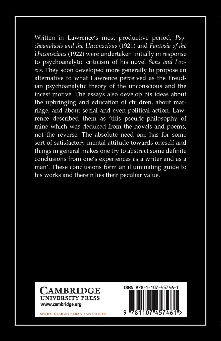 Rückseite: 9781107457461 | 'Psychoanalysis and the Unconscious' and 'Fantasia of the Unconscious'