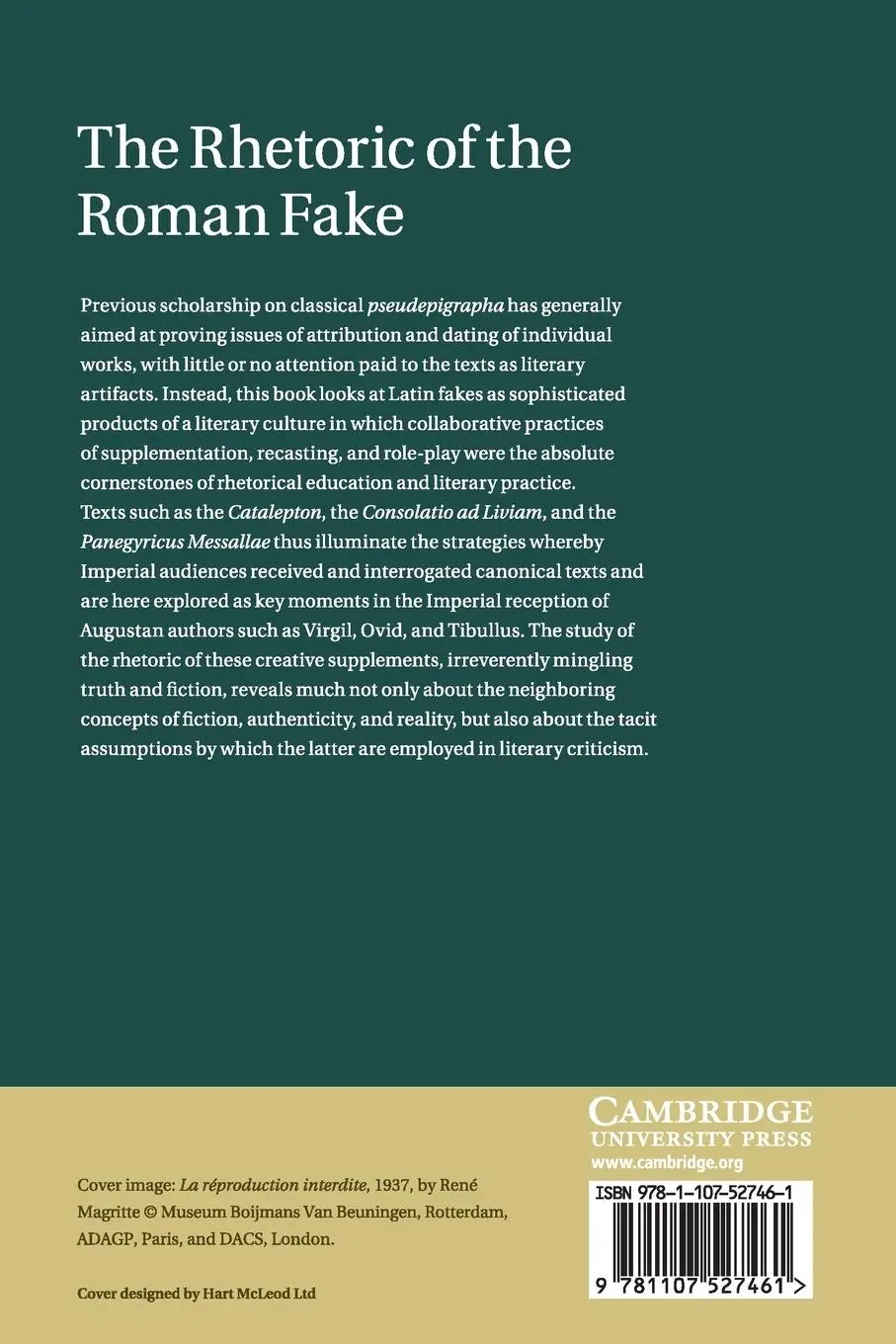 Rückseite: 9781107527461 | The Rhetoric of the Roman Fake | Irene Peirano | Taschenbuch | 2015