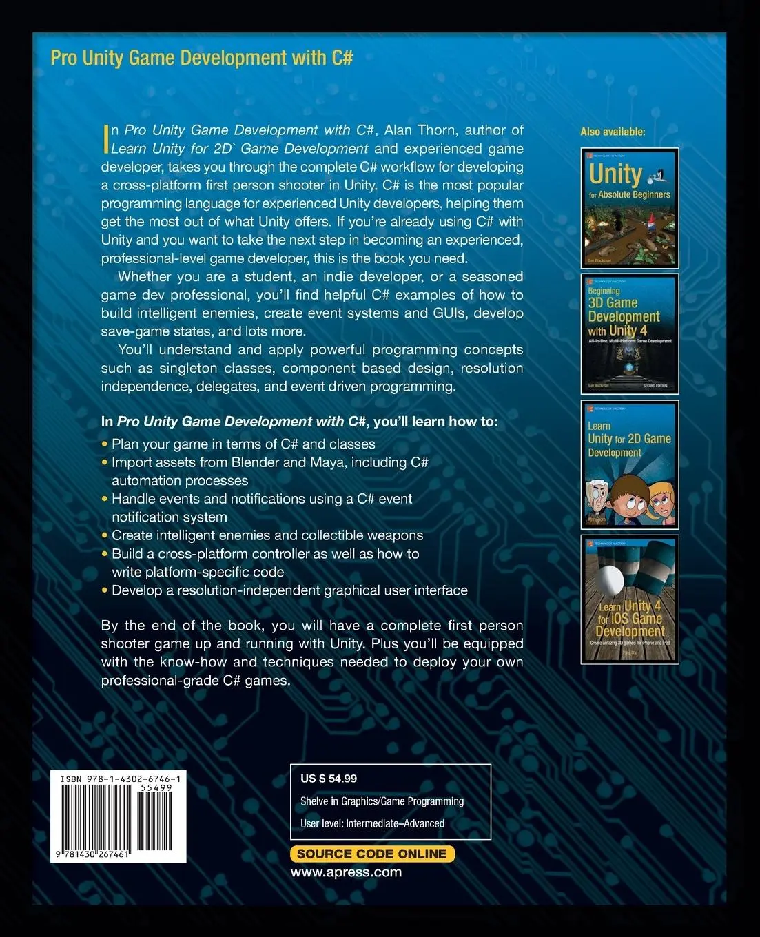 Rückseite: 9781430267461 | Pro Unity Game Development with C | Alan Thorn | Taschenbuch | xv