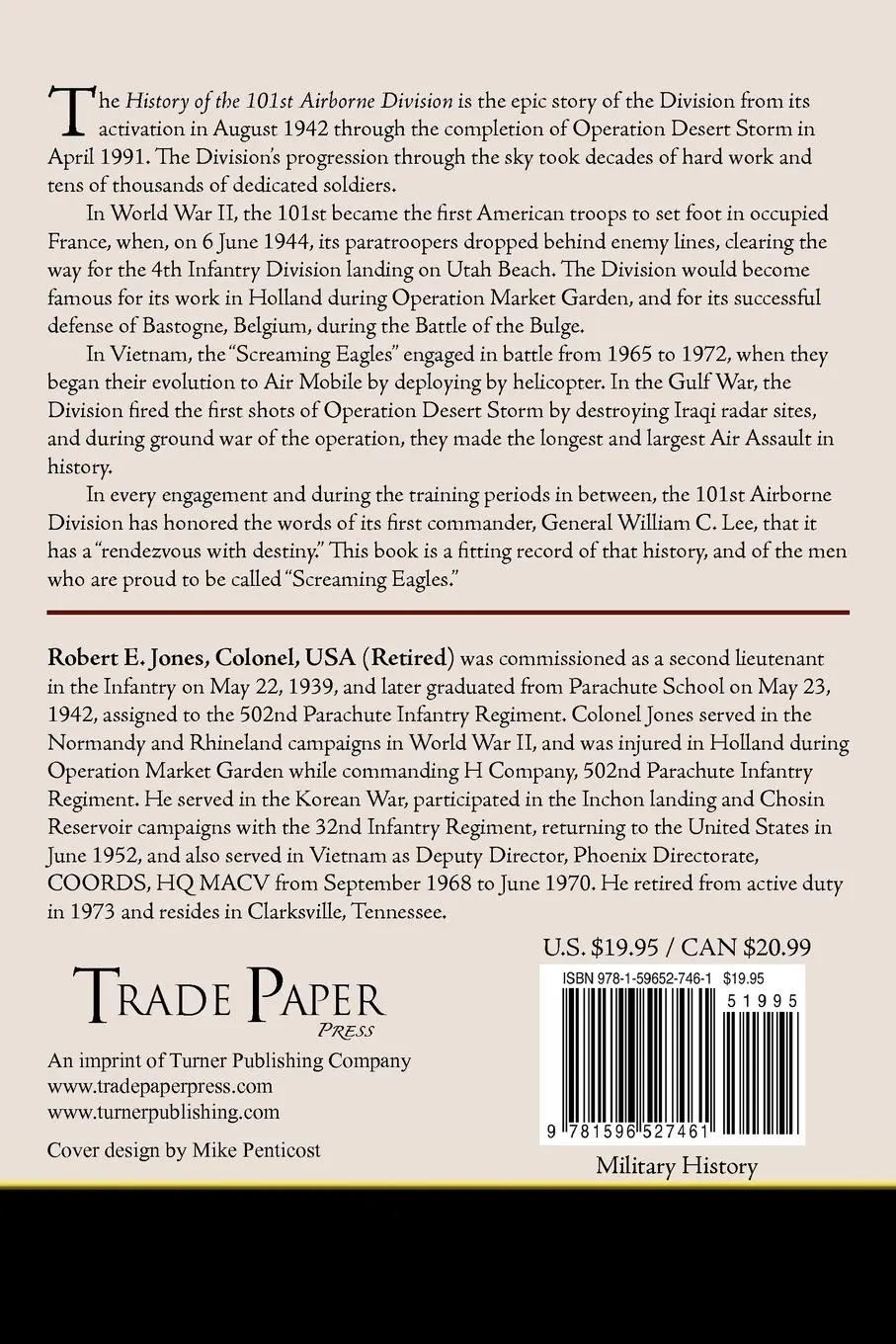 Rückseite: 9781596527461 | History of the 101st Airborne Division | Colonel Robert E. Jones