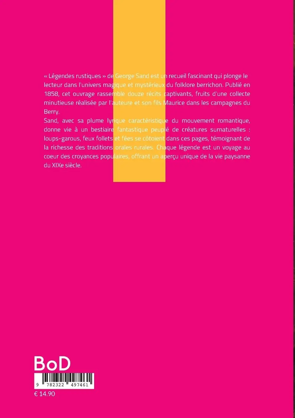 Rückseite: 9782322497461 | Légendes Rustiques | Georges Sand | Taschenbuch | Französisch | 2025