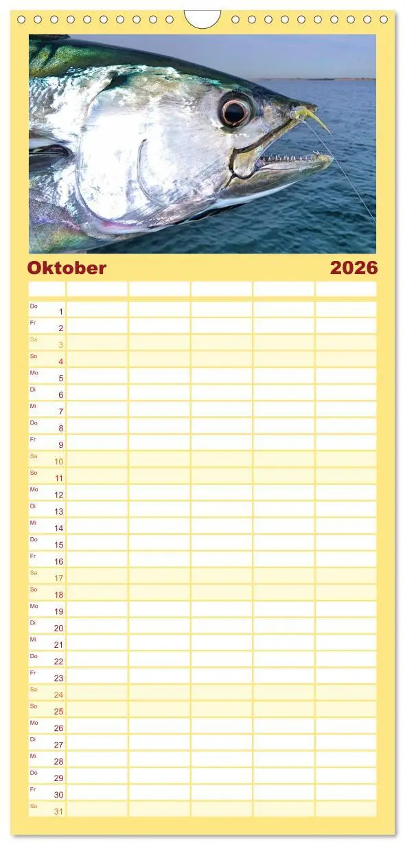 Bild: 9783516507461 | Familienplaner 2026 - Anglerglück - den Fisch am Haken mit 5...