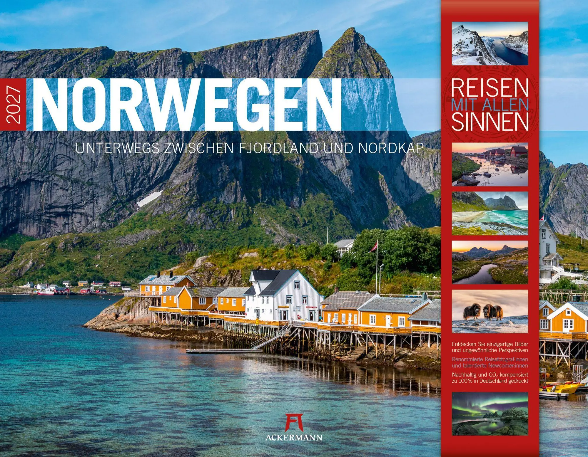 Cover: 9783838427461 | Norwegen Kalender 2027 Unterwegs zwischen Fjordland und Nordkap | GmbH