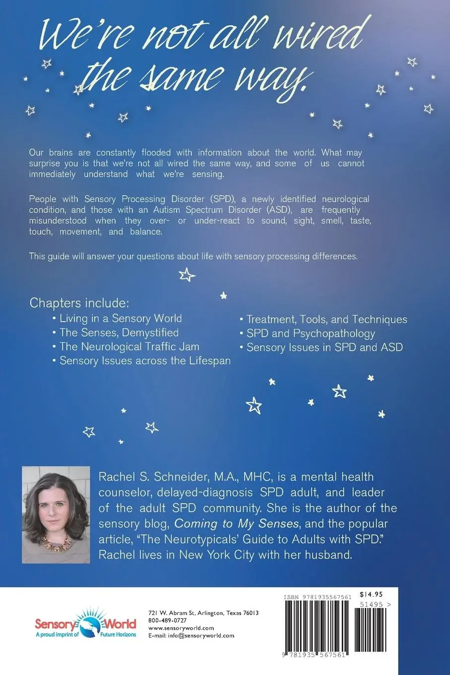 Rückseite: 9781935567561 | Making Sense: A Guide to Sensory Issues | Rachel S Schneider | Buch