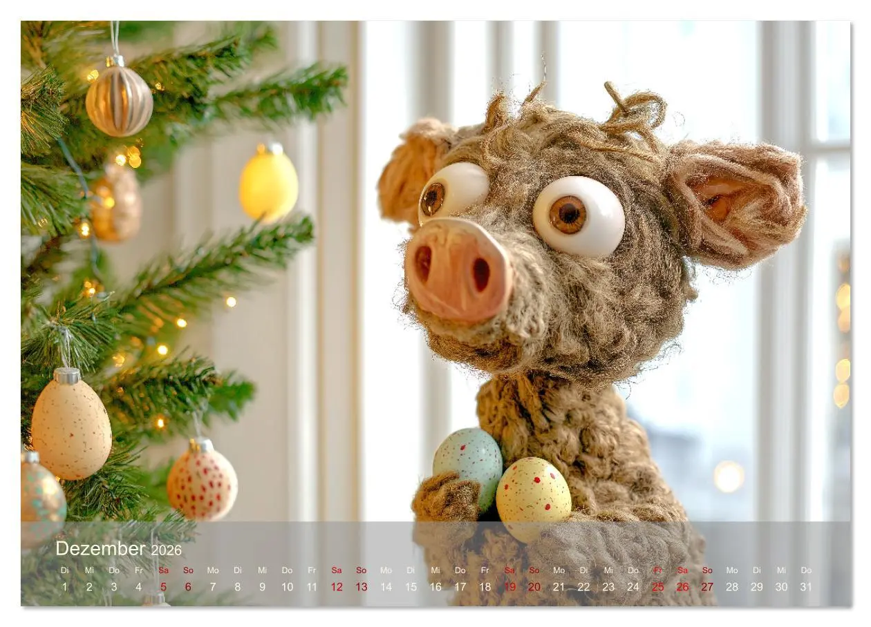 Bild: 9783457337561 | Eierlegende Wollmilchsau - der lustige Kalender mit Fabelwesen...
