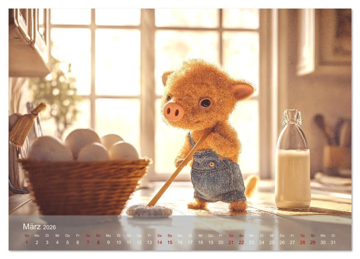 Bild: 9783457337561 | Eierlegende Wollmilchsau - der lustige Kalender mit Fabelwesen...