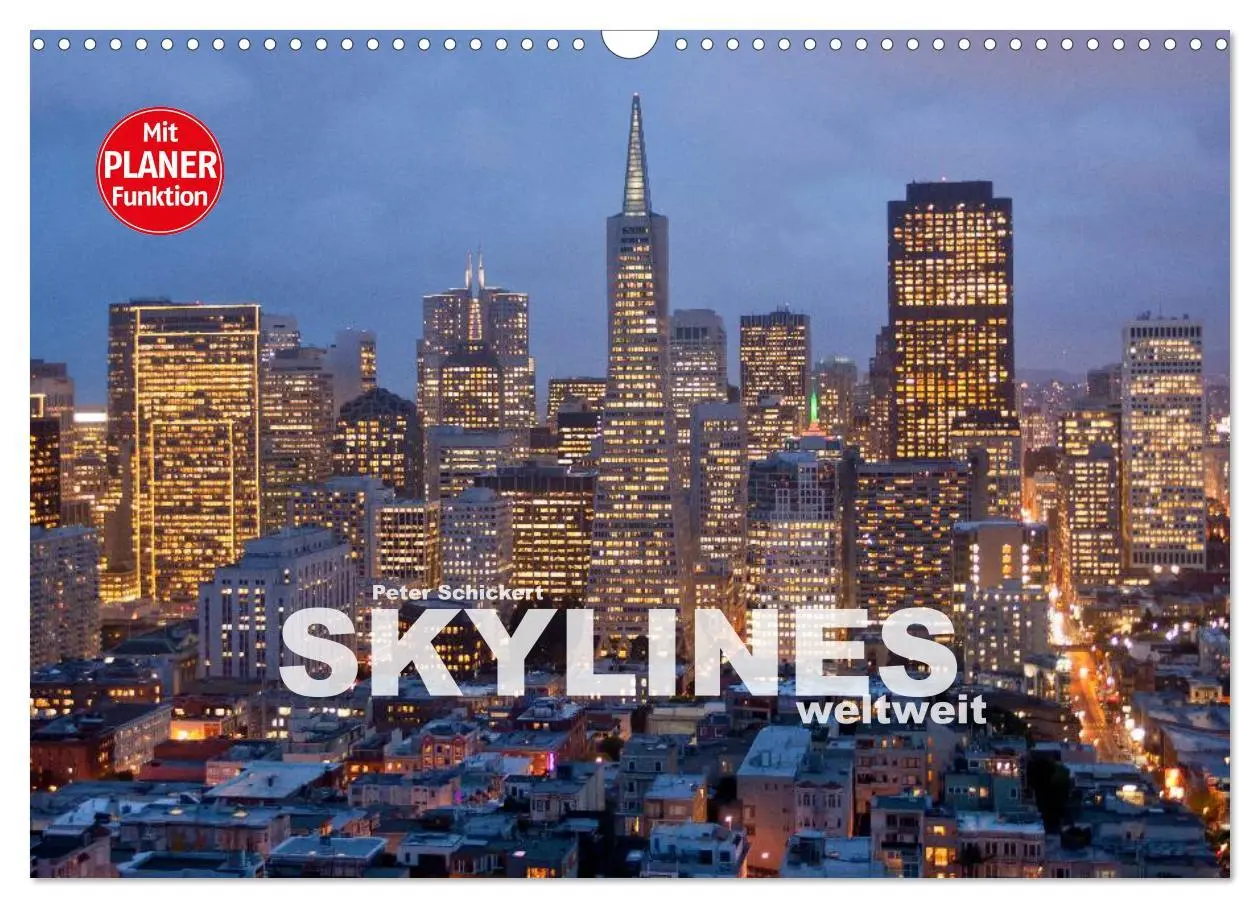 Cover: 9783457957561 | Skylines weltweit (Wandkalender 2026 DIN A3 quer), CALVENDO...