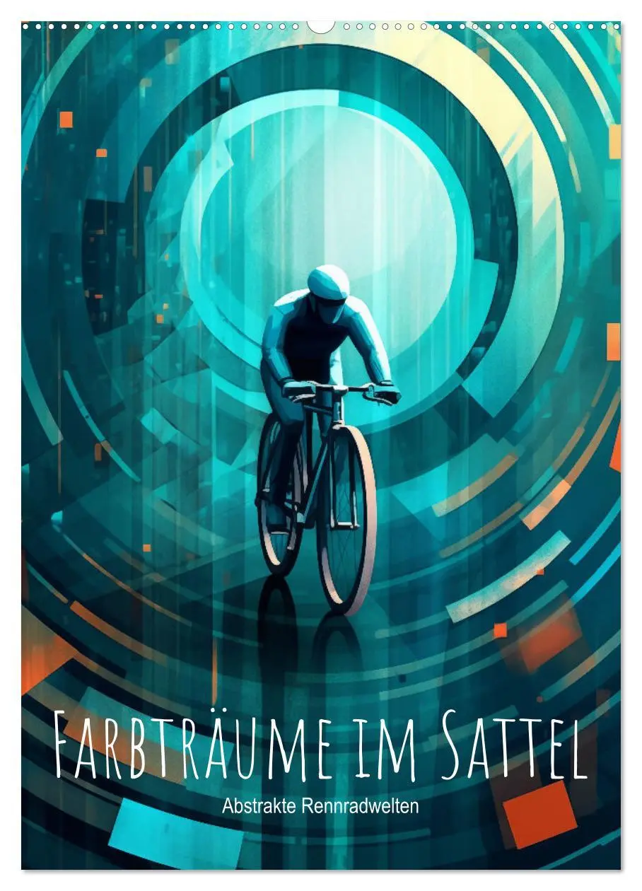 Cover: 9783516287561 | Farbträume im Sattel: Abstrakte Rennradwelten (Wandkalender 2026...