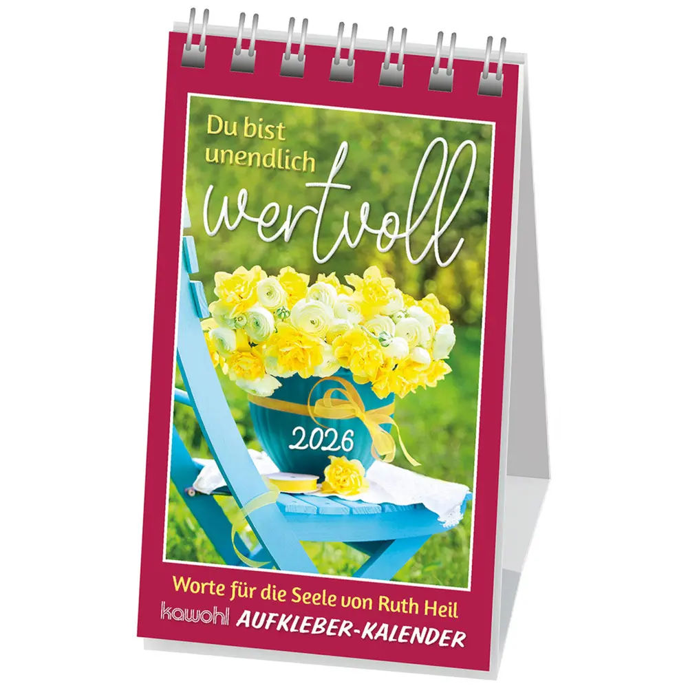 Cover: 9783754887561 | Du bist unendlich wertvoll 2026 | Mini-Aufkleber-Kalender | Ruth Heil