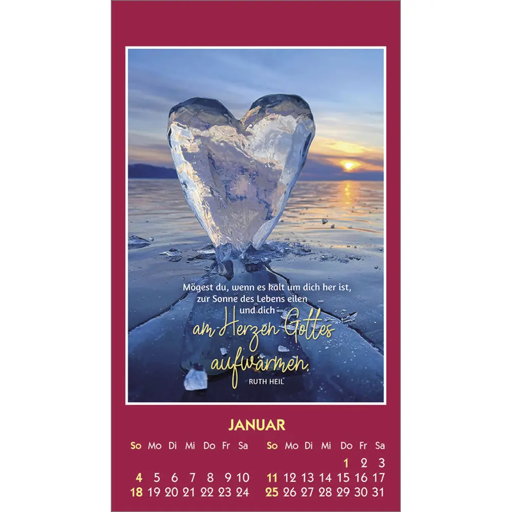 Bild: 9783754887561 | Du bist unendlich wertvoll 2026 | Mini-Aufkleber-Kalender | Ruth Heil