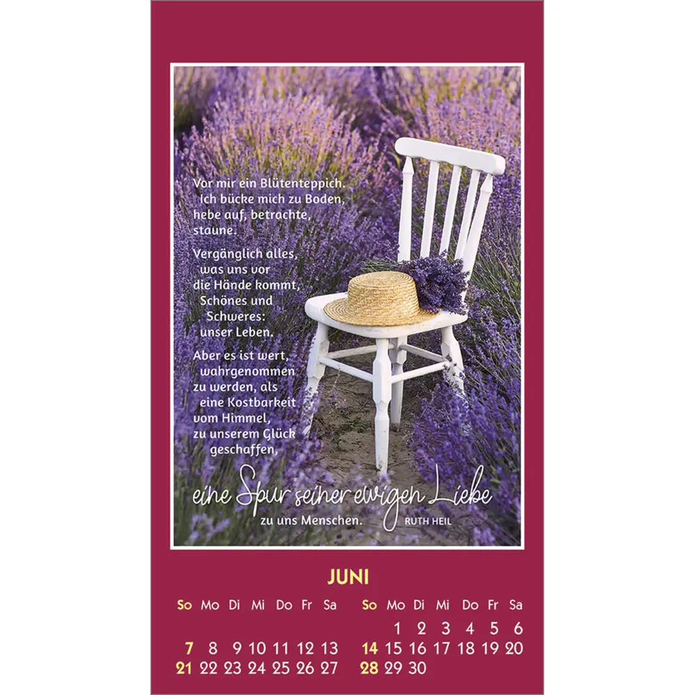 Bild: 9783754887561 | Du bist unendlich wertvoll 2026 | Mini-Aufkleber-Kalender | Ruth Heil