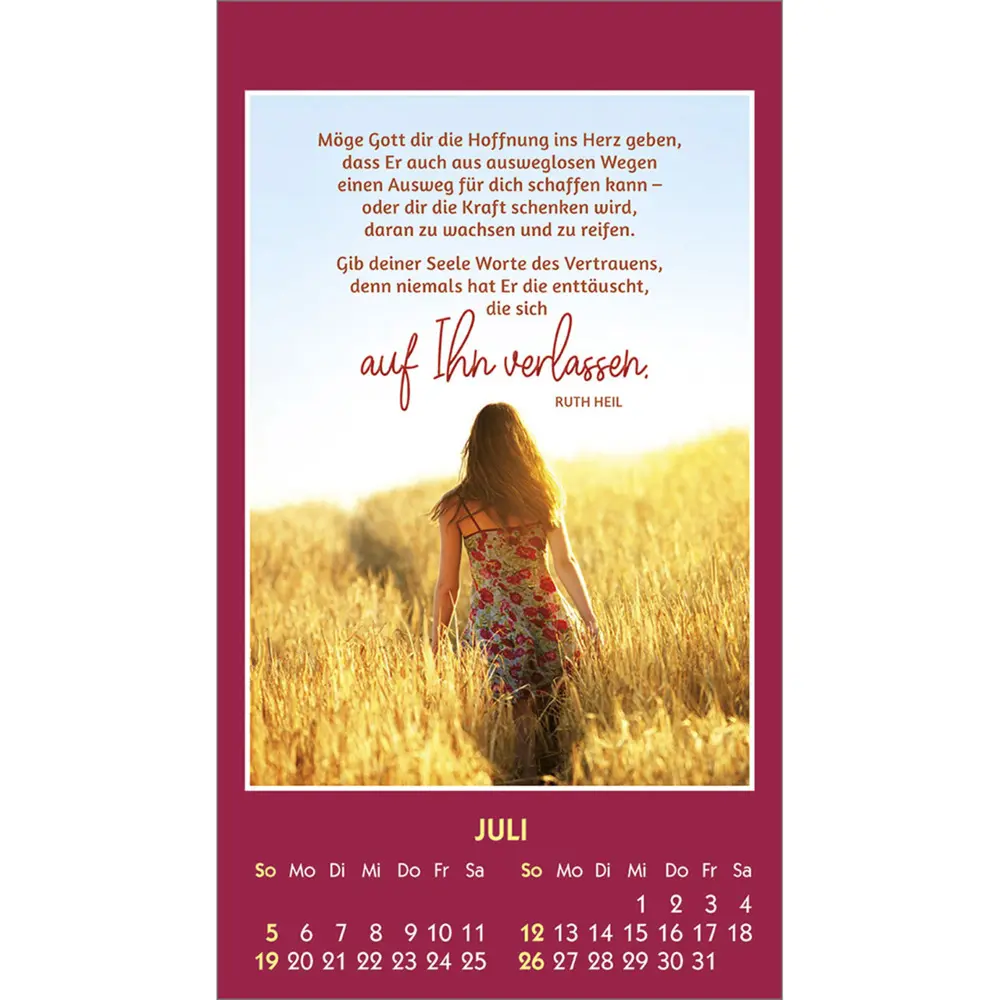 Bild: 9783754887561 | Du bist unendlich wertvoll 2026 | Mini-Aufkleber-Kalender | Ruth Heil