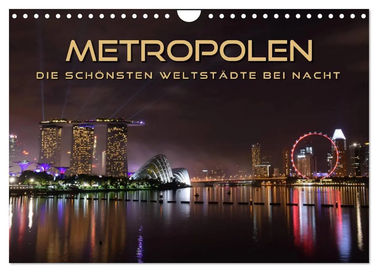 Cover: 9783457877661 | METROPOLEN - die schönsten Weltstädte bei Nacht (Wandkalender 2026...