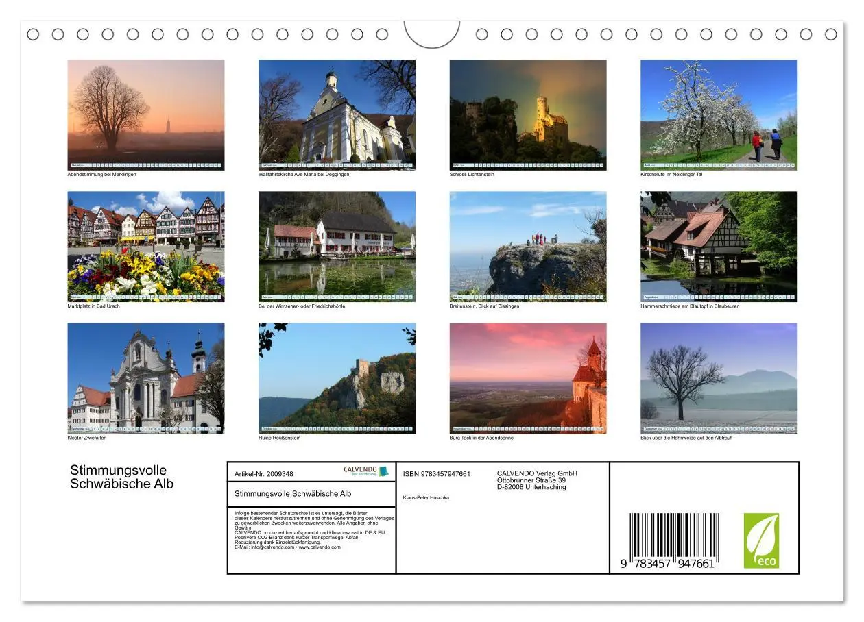 Bild: 9783457947661 | Stimmungsvolle Schwäbische Alb (Wandkalender 2026 DIN A4 quer),...