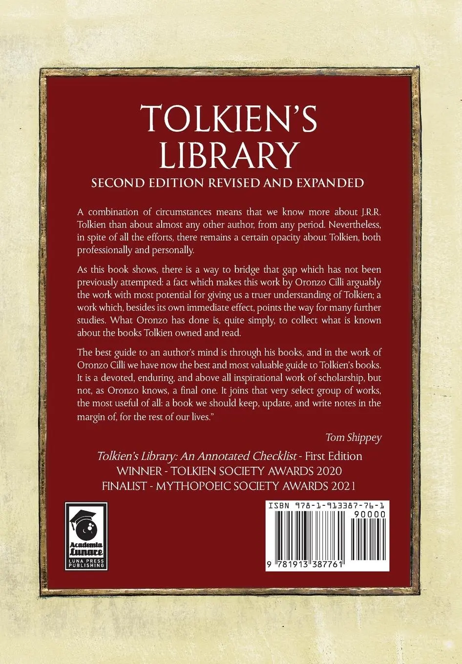 Rückseite: 9781913387761 | Tolkien's Library | Oronzo Cilli | Taschenbuch | Englisch | 2023