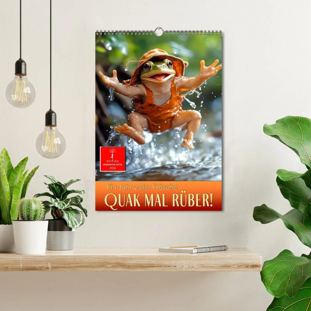 Bild: 9783457247761 | Quak mal rüber - ein Jahr voller Frösche (Wandkalender 2026 DIN A3...