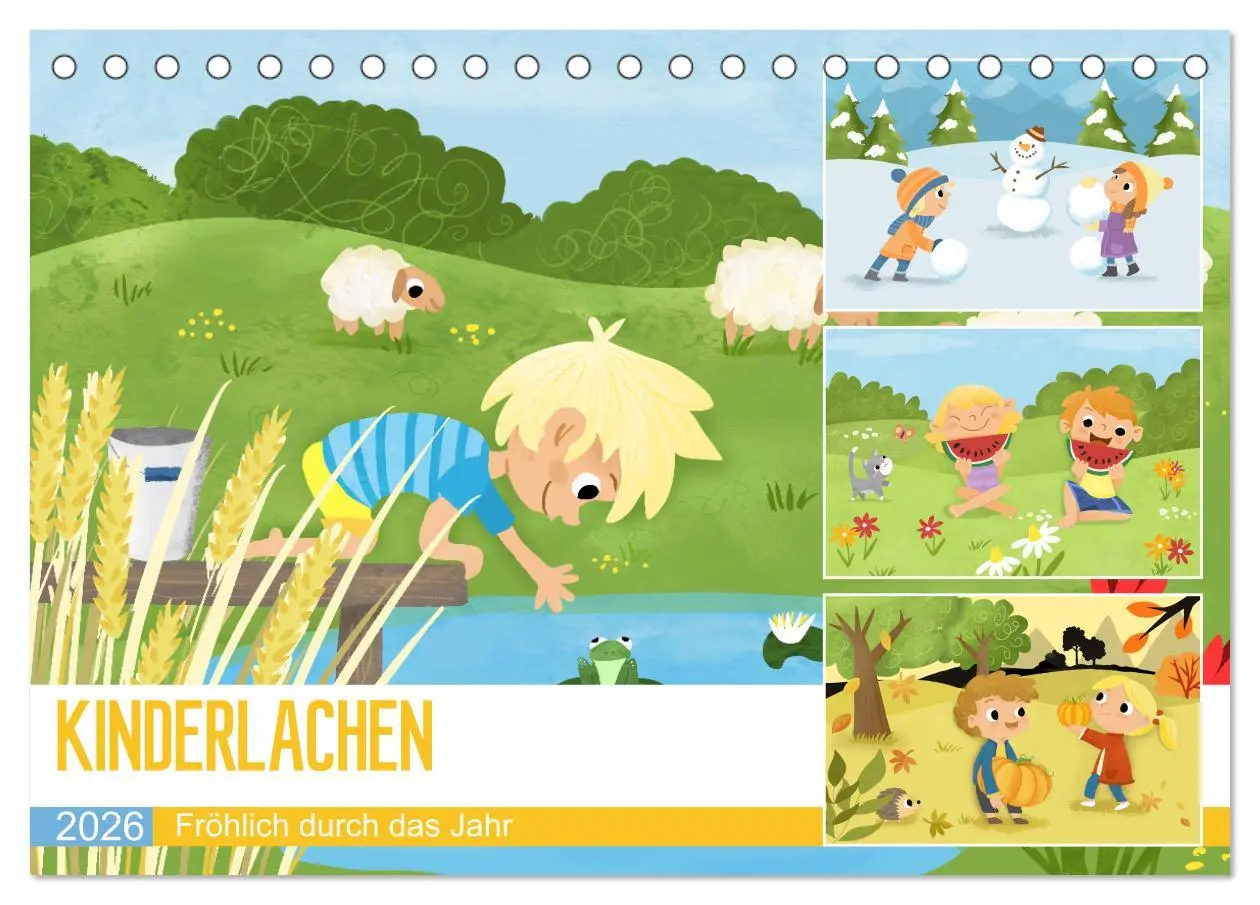 Cover: 9783457627761 | KINDERLACHEN - Fröhlich durch das Jahr - Ein Kinderkalender...
