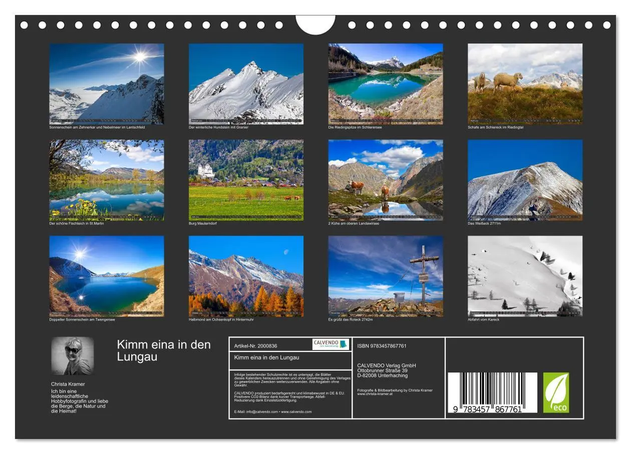 Bild: 9783457867761 | Kimm eina in den Lungau (Wandkalender 2026 DIN A4 quer), CALVENDO...