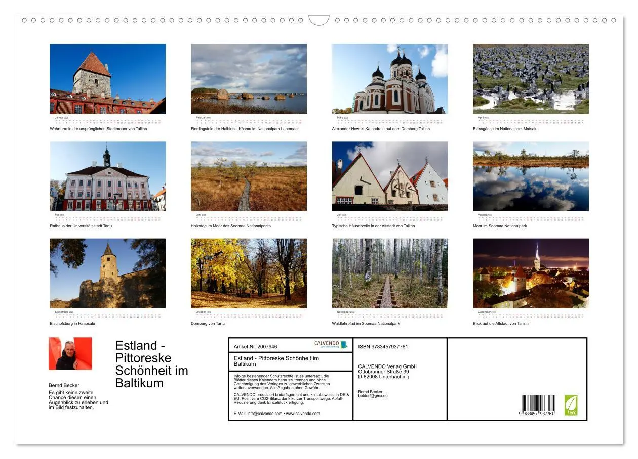 Bild: 9783457937761 | Estland - Pittoreske Schönheit im Baltikum (Wandkalender 2026 DIN...