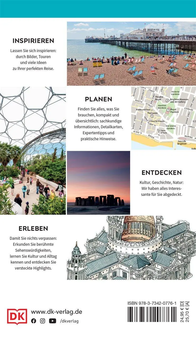 Rückseite: 9783734207761 | Vis-à-Vis Reiseführer Südengland | DK Verlag - Reise | Taschenbuch