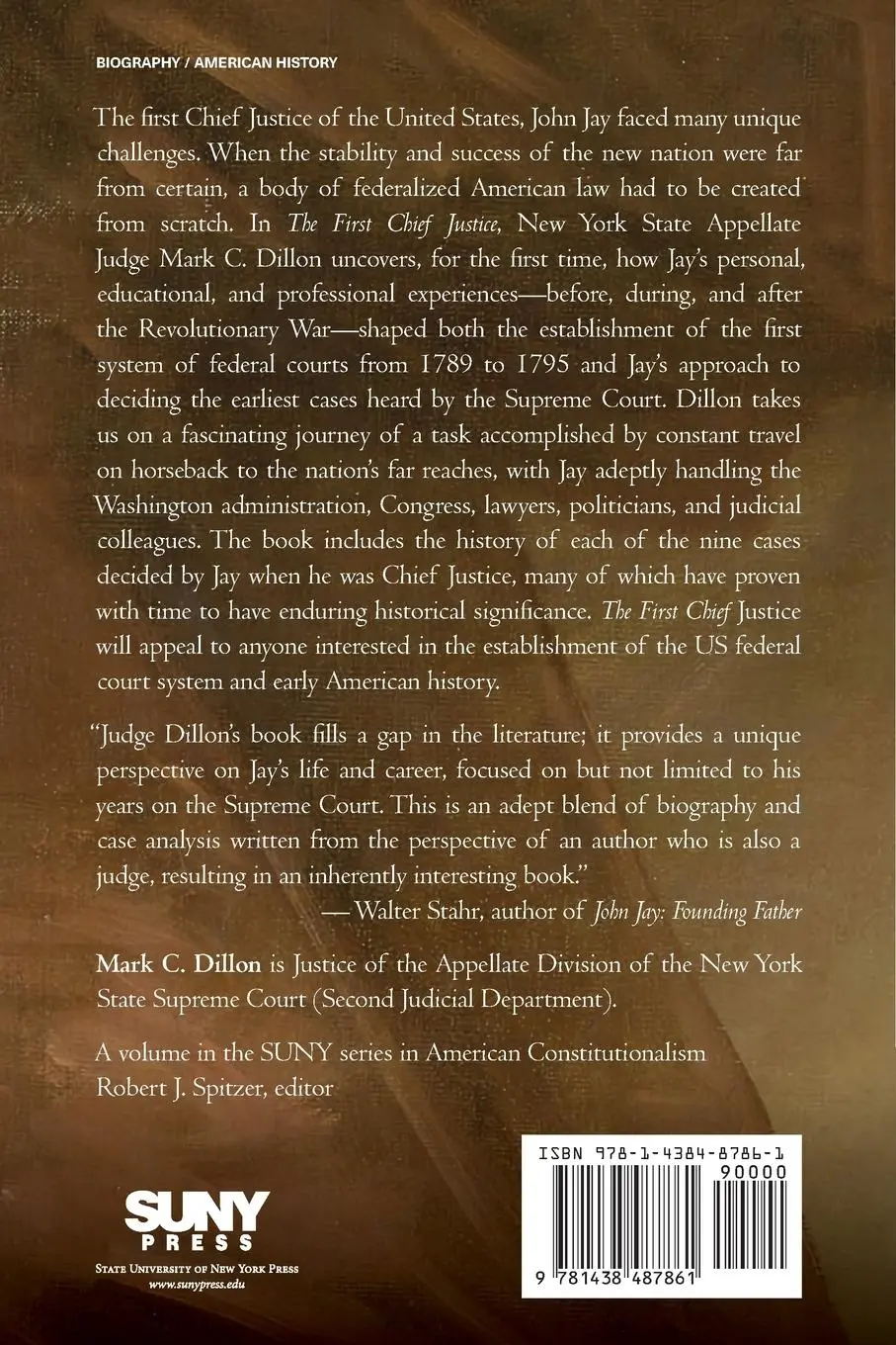 Rückseite: 9781438487861 | The First Chief Justice | John Jay and the Struggle of a New Nation