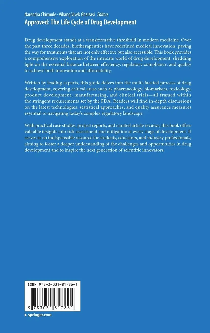 Rückseite: 9783031817861 | Approved: The Life Cycle of Drug Development | Ghalsasi (u. a.) | Buch